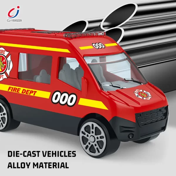 Wholesale Diecast Fire Truck, Twist-Egg Style, 12 Collectable Style - Toy Factory Supply