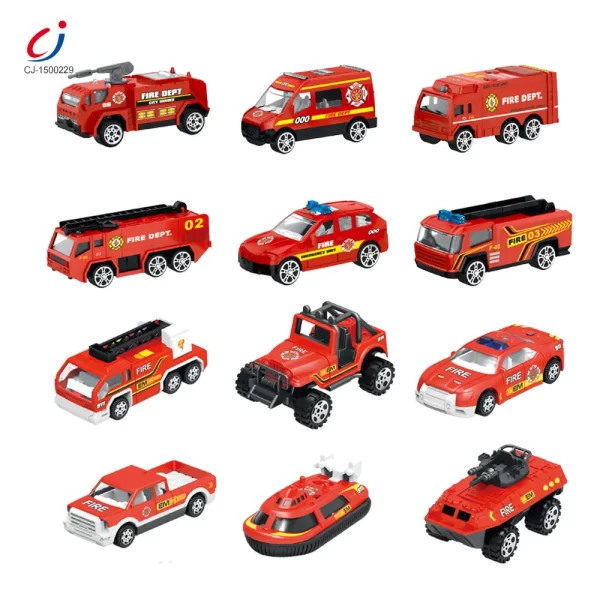 Wholesale Diecast Fire Truck, Twist-Egg Style, 12 Collectable Style - Toy Factory Supply