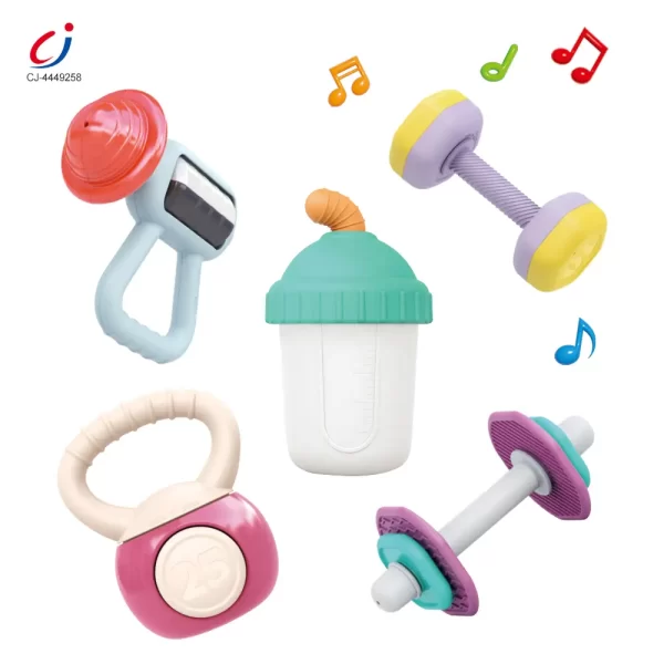 Wholesale Baby Teether and Rattle Set, Fitness Theme - China Toys Supply