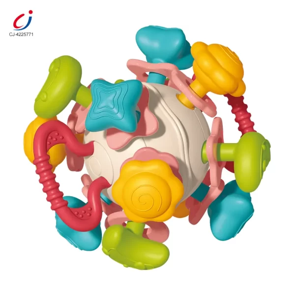 Wholesale 6-in-1 Baby Teether Ball Toy, Space Theme - Bulk Chinese Toy Supply