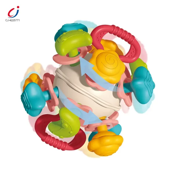 Wholesale 6-in-1 Baby Teether Ball Toy, Space Theme - Bulk Chinese Toy Supply
