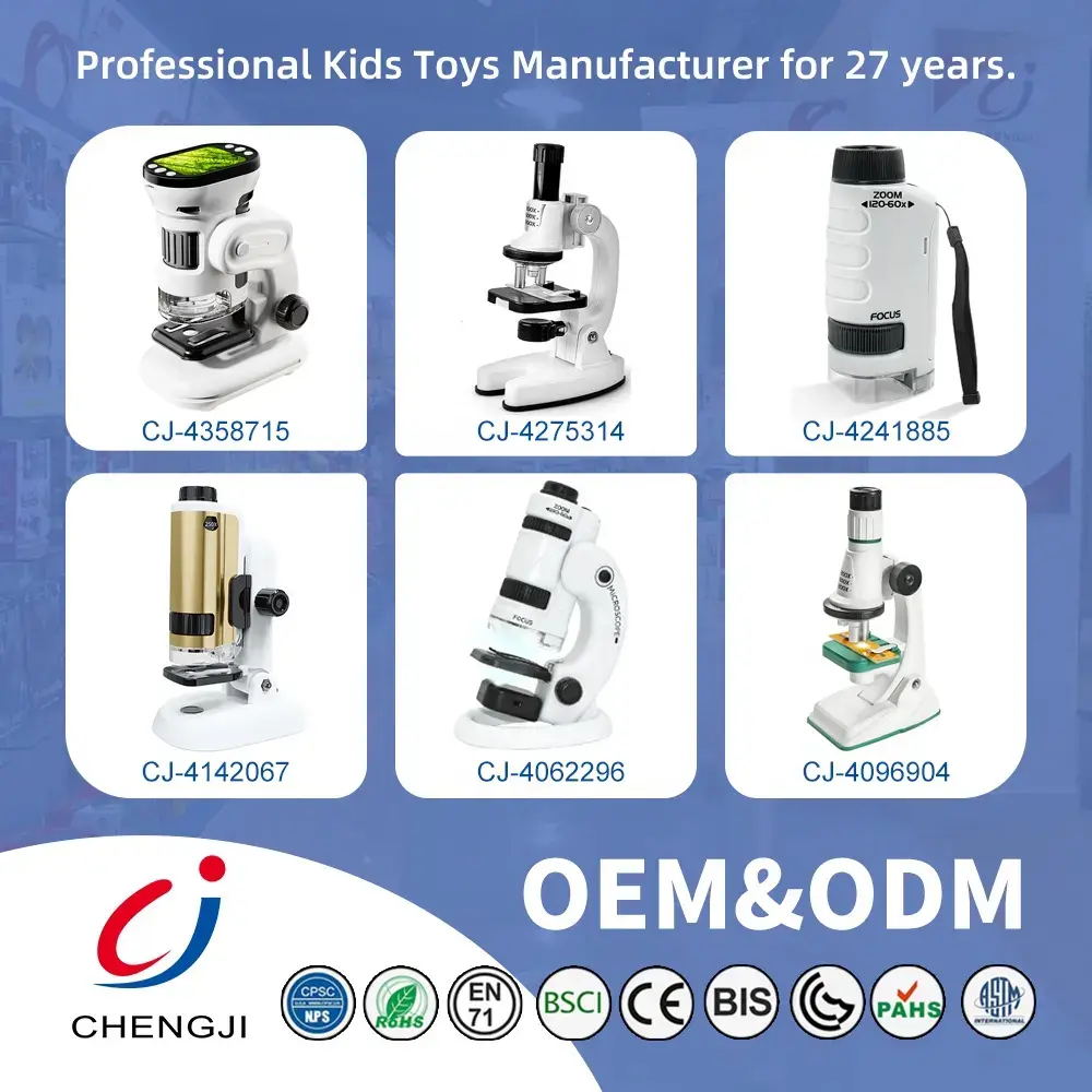 wholesale Portable microscope specimen Set (7)