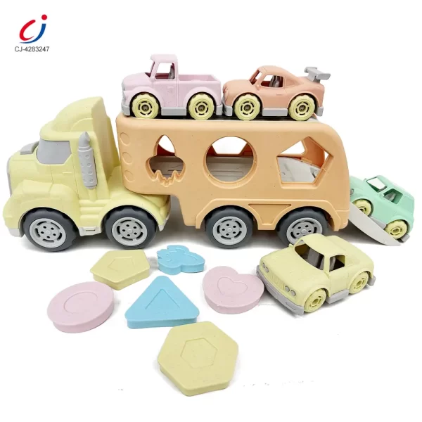 Wholesale Wheat Straw Car Toy, Trailer Truck - Custom Car Toy Factory Supply