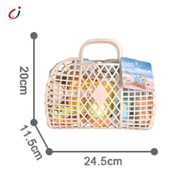 Wholesale Cream Beach Basket Toy Set | Kids Sand Play Set - Summer Toys Supply