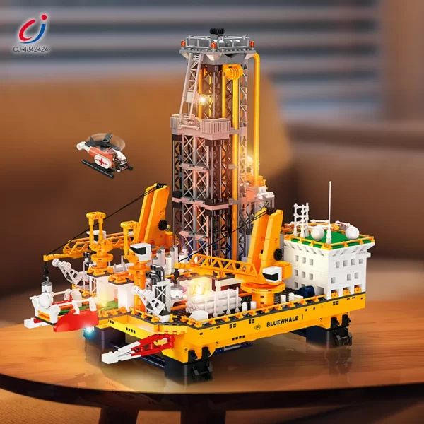 wholesale drillig platform building kit - blue whale 1 - 3