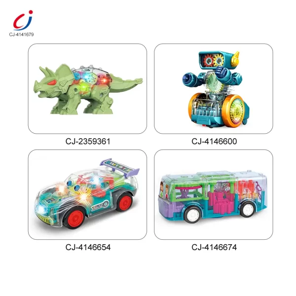 Wholesale Walking Robot Dog Toy, Transparent Gear Rear - Chenghai Toys Wholesale Market