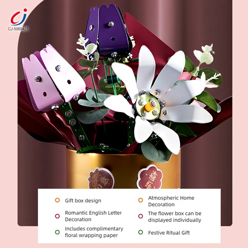 wholesale metal folwer DIY 3