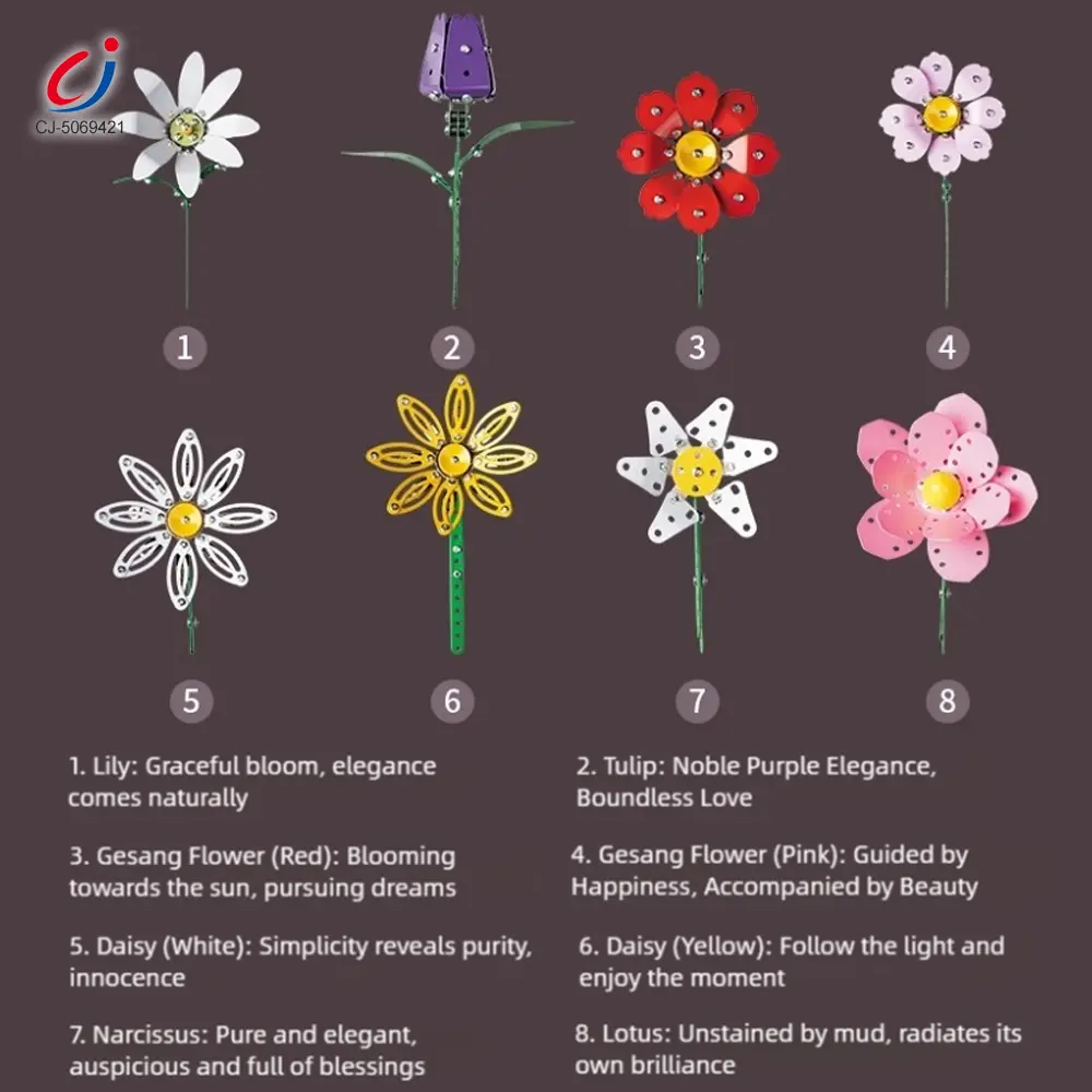 wholesale metal folwer DIY 4