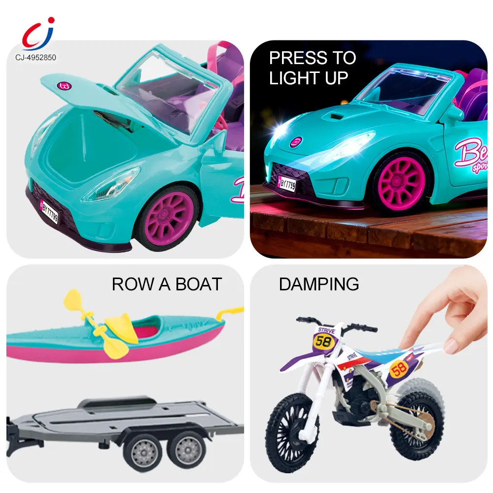 Wholesale Doll Car Set, Beach Sports Car Wholesale For Kids - Bulk Toy Supplier - 画像 (2)