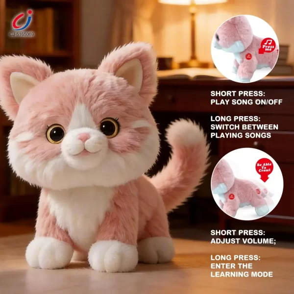 wholesale interactive plush cat 2