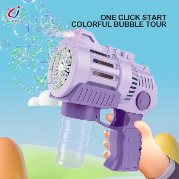 Wholesale 15-Hole Circulating Bubble Gun - Summer Toys For Kids