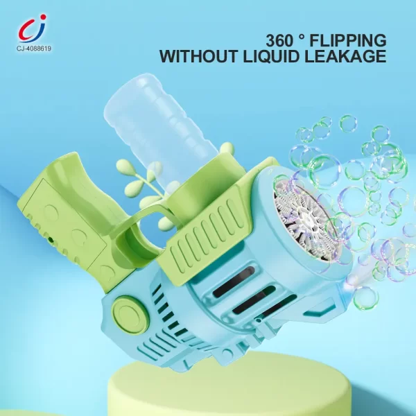Wholesale 15-Hole Circulating Bubble Gun - Summer Toys For Kids