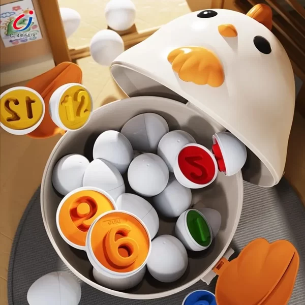 Wholesale Chick Puzzle Matching Toy, Easter Egg Shape, For Shape and Color Recognition - Toy Supplier Wholesale