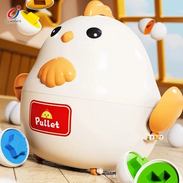 Wholesale Chick Puzzle Matching Toy, Easter Egg Shape, For Shape and Color Recognition - Toy Supplier Wholesale