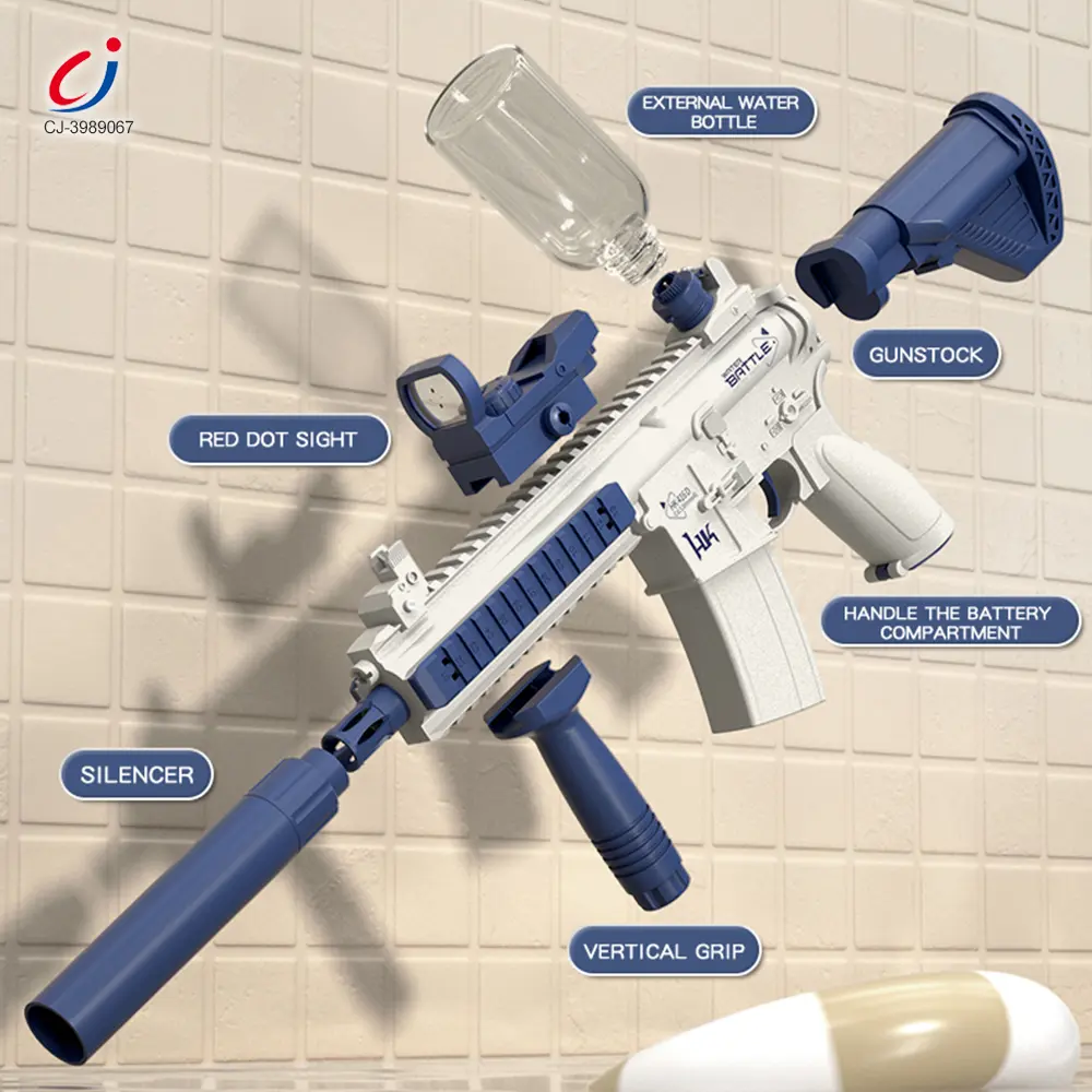 Оптовая продажа Электрический M416 Водный пистолет - Целевые летние игрушки - изображение 3