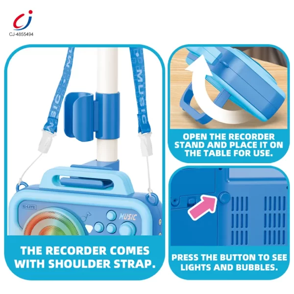 Wholesale 2-in-1 Microphone Speaker Bubble Maker - Toys in Bulk