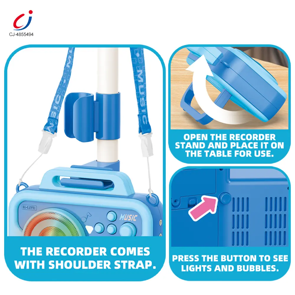 Wholesale 2-in-1 Microphone Speaker Bubble Maker - Toys in Bulk – Image 2
