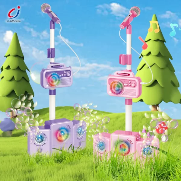 Wholesale 2-in-1 Microphone Speaker Bubble Maker - Toys in Bulk