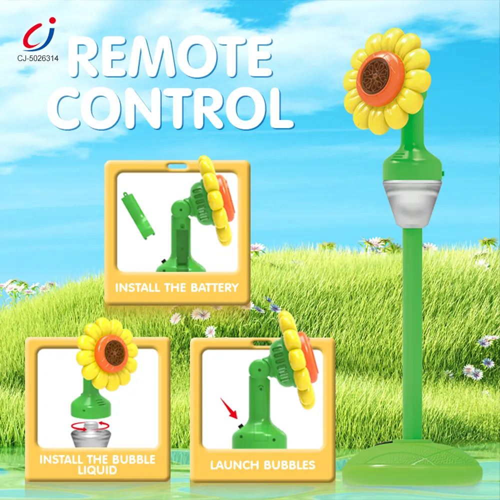 Wholesale Sunflower Bubble Machine, Best For Party Game - Bulk Summer Toy Supply - 图片 2