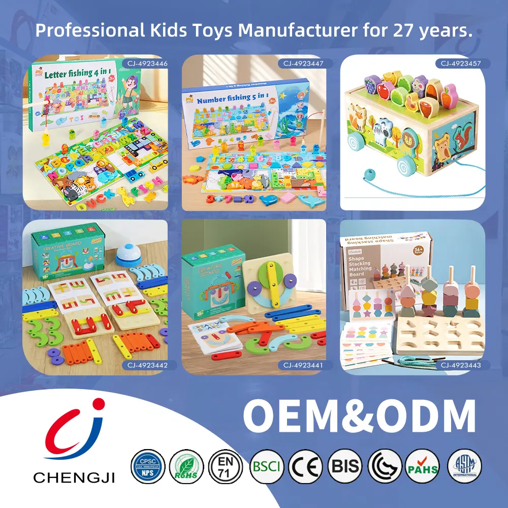 WholesaleKids Wooden Puzzle Toy, Math Game Included - Chinese Building Blocks Toys - 이미지 6