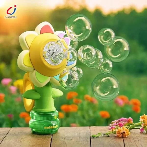 Wholesale Sunflower Bubble Machine Toy -Summer Toys For Kids Supply