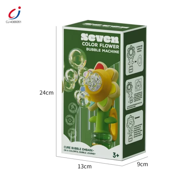 Wholesale Sunflower Bubble Machine Toy -Summer Toys For Kids Supply