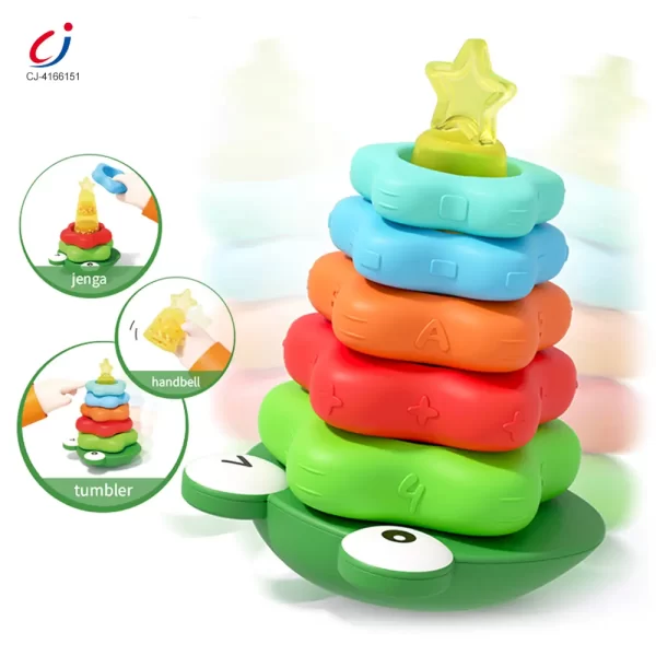 Wholesale Frog Tumbler Stack Toy - 2yr Old Educational Toys