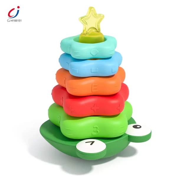 Wholesale Frog Tumbler Stack Toy - 2yr Old Educational Toys