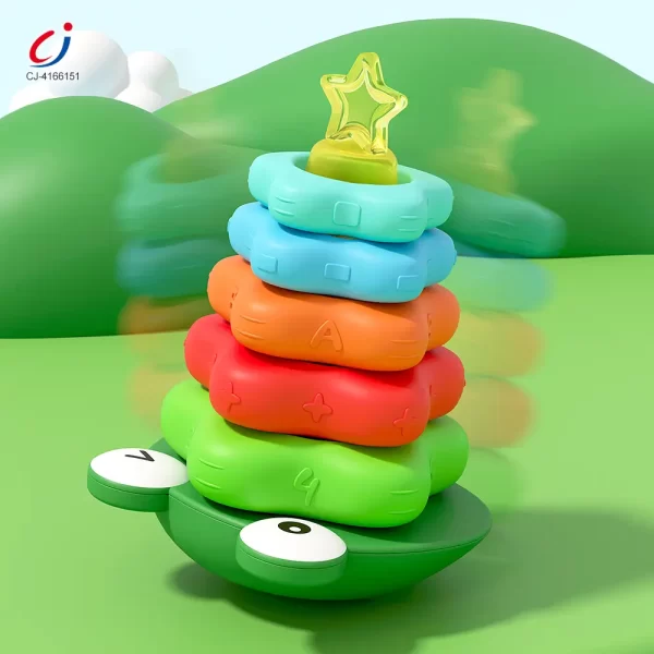 Wholesale Frog Tumbler Stack Toy - 2yr Old Educational Toys