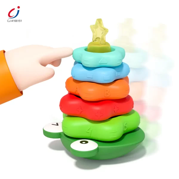 Wholesale Frog Tumbler Stack Toy - 2yr Old Educational Toys
