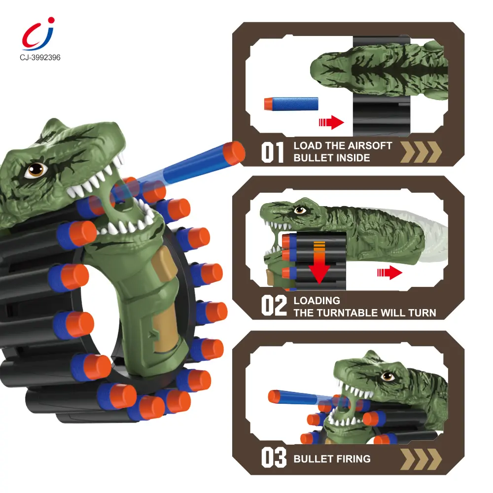 Wholesale Soft Bullet Gun Toy with Dinosaur Shape - Toys Exporter in China – Bild 7