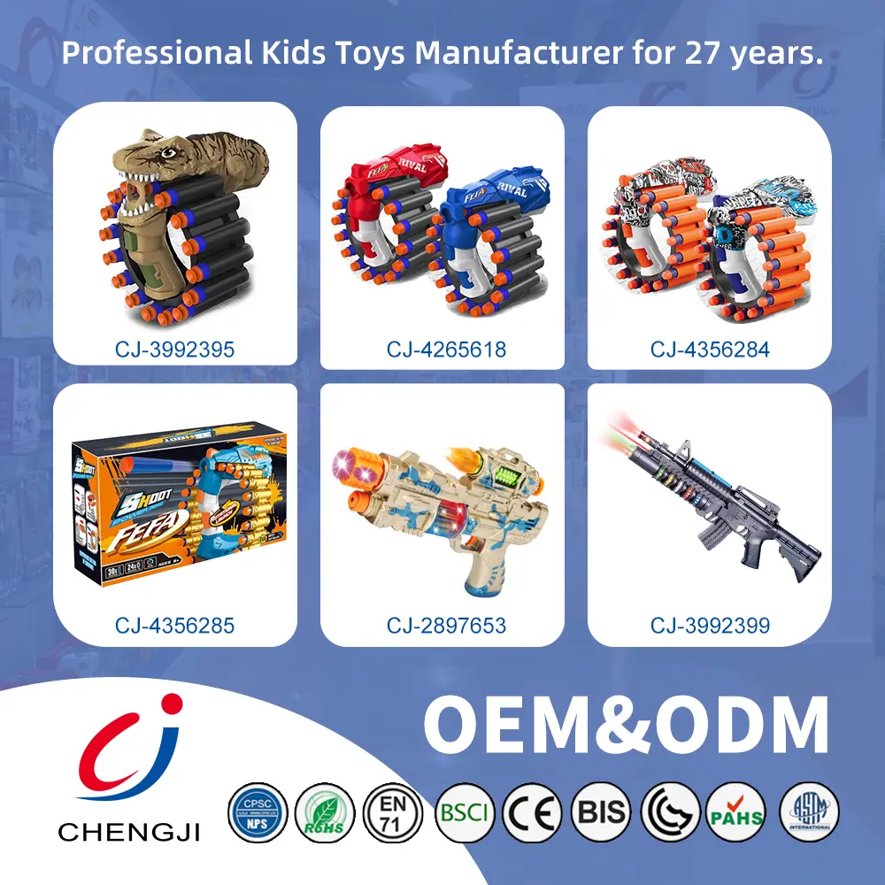 Wholesale Soft Bullet Gun Toy with Dinosaur Shape - Toys Exporter in China – Bild 9