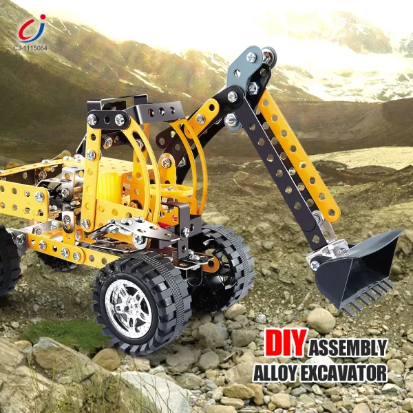 Wholesale STEM Building Project Toys, DIY Alloy Excavator Toy - Bulk Educational Toy Supply