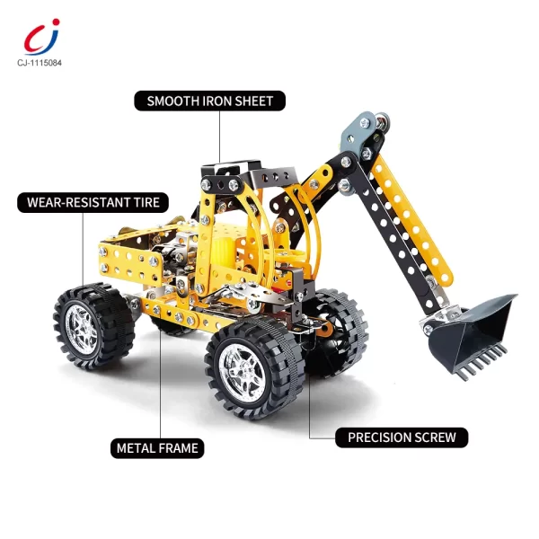 Wholesale STEM Building Project Toys, DIY Alloy Excavator Toy - Bulk Educational Toy Supply
