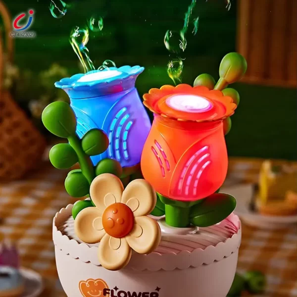 Wholesale Electric Handheld Flower Bubble Machine Toy - Outdoor Toys Summer Supply