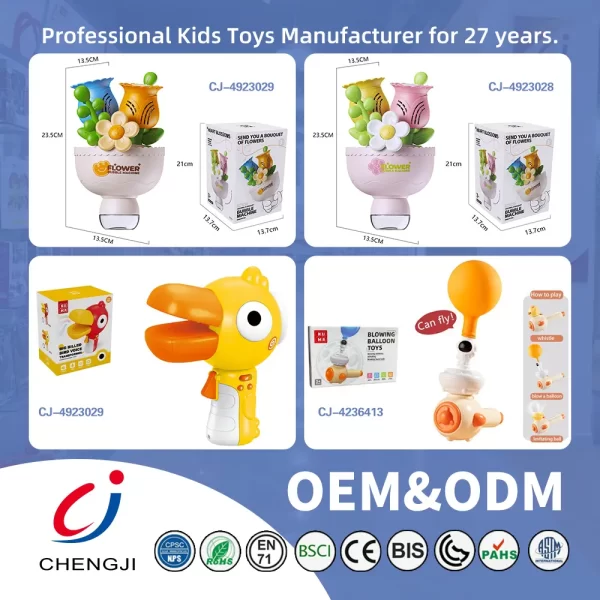 Wholesale Electric Handheld Flower Bubble Machine Toy - Outdoor Toys Summer Supply