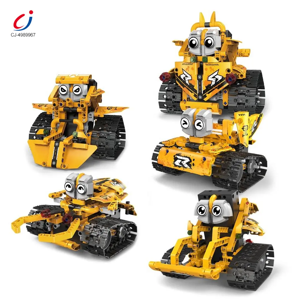 Wholesale 5-in-1 Robot Building Set, Remote and App Control Compatible - Chinese Building Blocks Toys — изображение 8