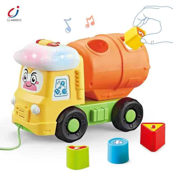 Wholesale Shape Matching Vehicle Toy, Musical Building Block Car Toy - Educational Toys For Kindergarteners