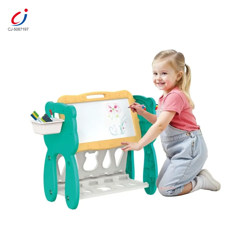 Wholesale Multi-Functional Learning Table & Art Easel, Drawing Board & Building Blocks Set Toy- Educational Toys Factory Supply – Bild 2