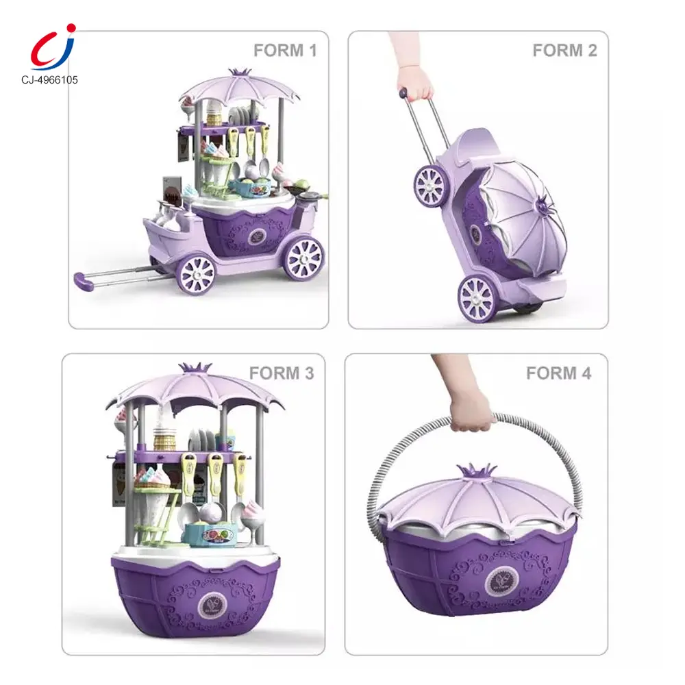 Wholesale Simulated Ice Cream Princess Cart Toy, Play House Toys - Pretend Play Toys Manufacturer Direct - الصورة 3