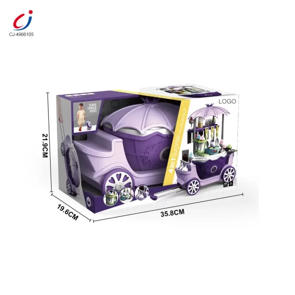 Wholesale Simulated Ice Cream Princess Cart Toy, Play House Toys - Pretend Play Toys Manufacturer Direct