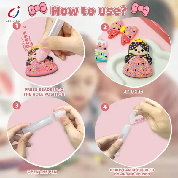 Wholesale Princess DIY Beads Painting Kit Toy - Educational Children's Toys Supply