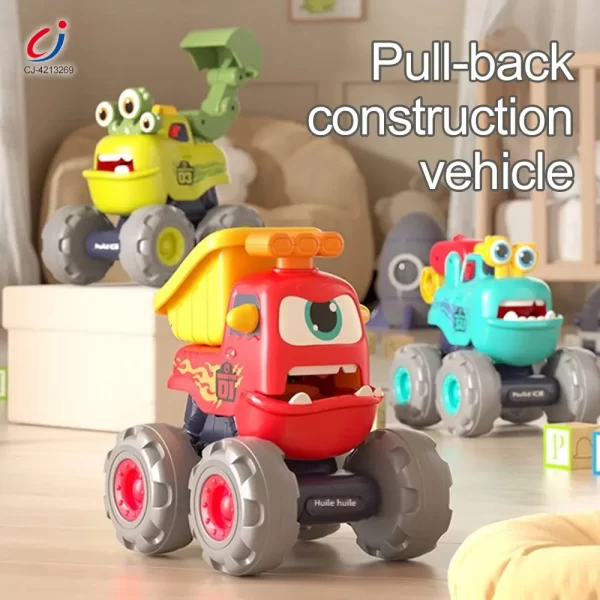 Wholesale Pull Back Monster Car Toy, Fun Monster Construction Truck - Wholesale Toys Supplier From China