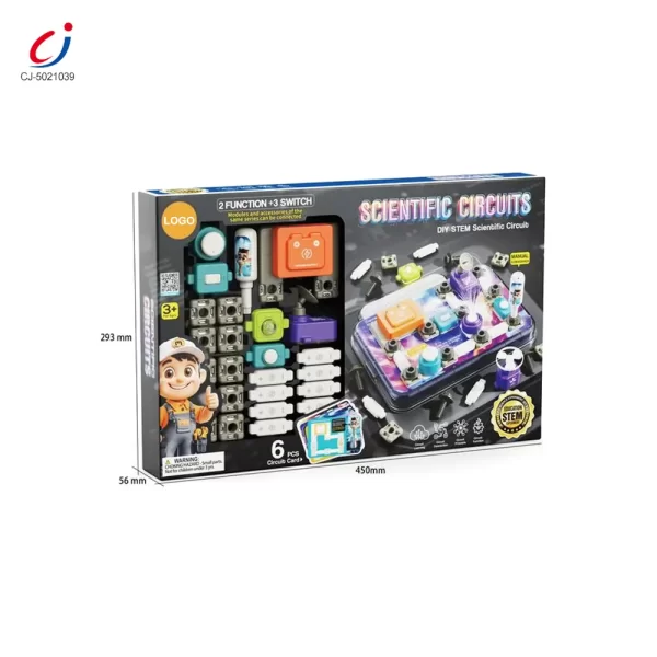 Wholesale Science Toy Set, DIY Scientific Circuits Set, 45 Pieces, 6 Cards - Educational Toys Supplier
