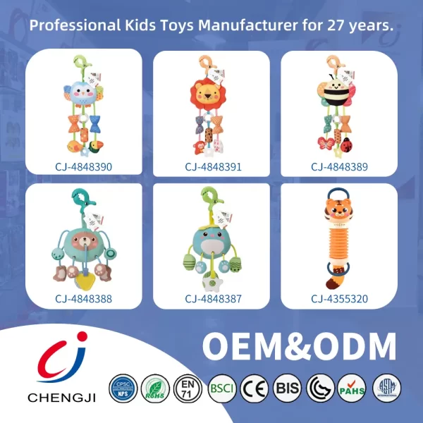 Wholesale Soft Cartoon Hanging Rattle Toy - Baby Shake Toy Supply