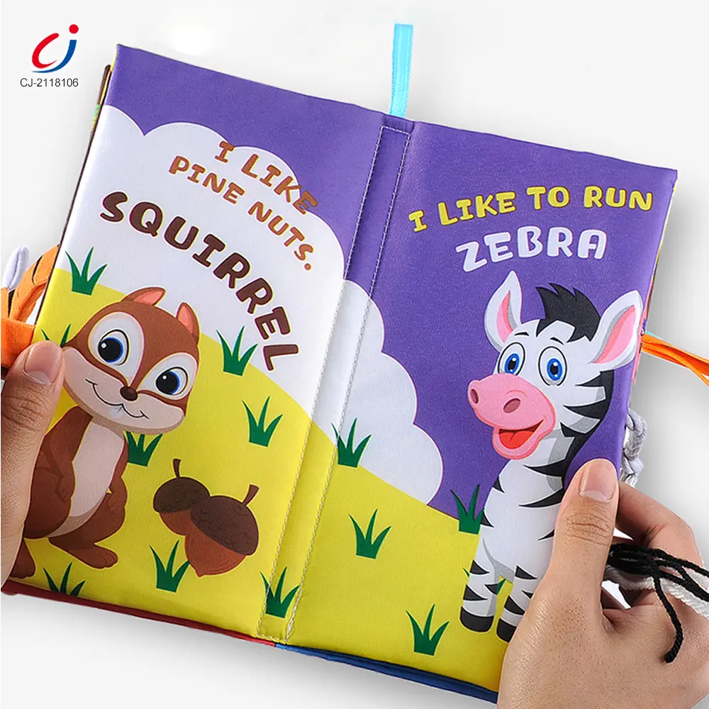 Wholesale Animal Washable Tails Cloth Book Touch - Preschool Baby Toy Supply - Image 2