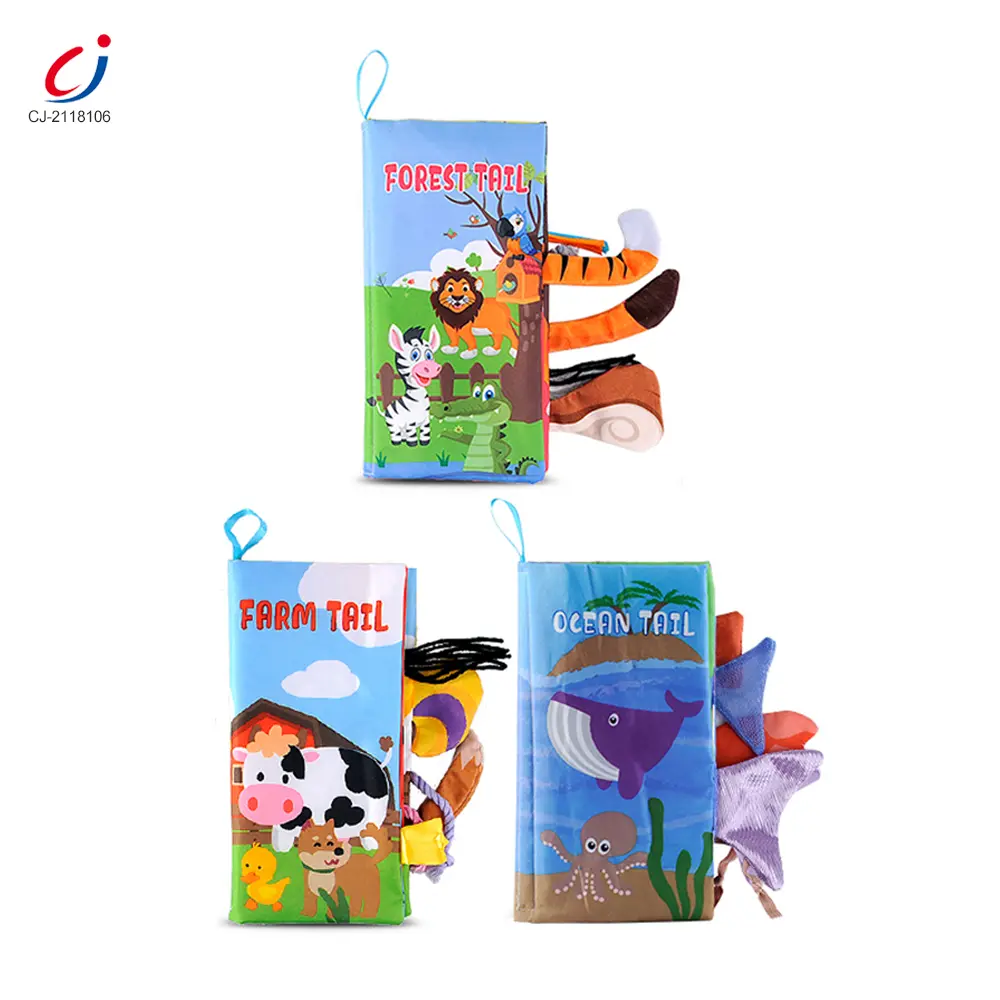 Wholesale Animal Washable Tails Cloth Book Touch - Preschool Baby Toy Supply - Image 4