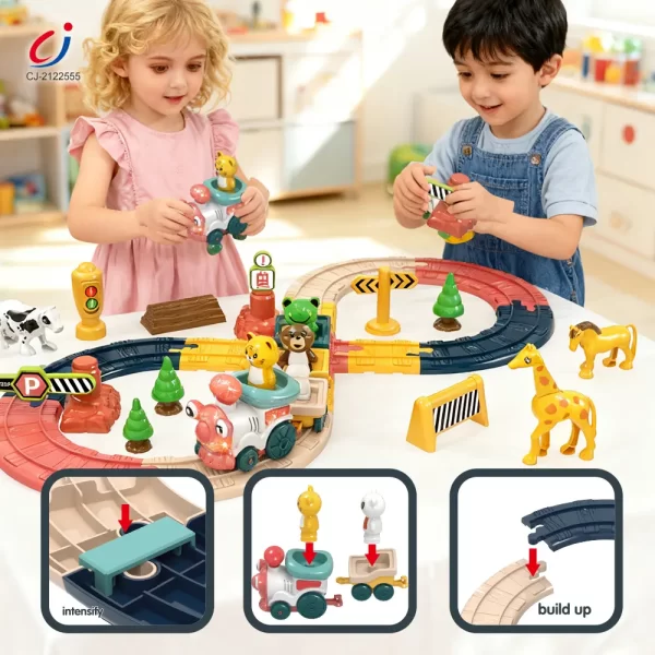 Wholesale Light Music Train Track Set, 47 pcs - DIY Track Toy Supplier