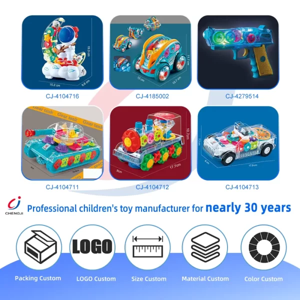 Wholesale Kids Transparent Electric Police Car Gear Toy with Flashing Lights & Music - China Toy Manufacturer Supply