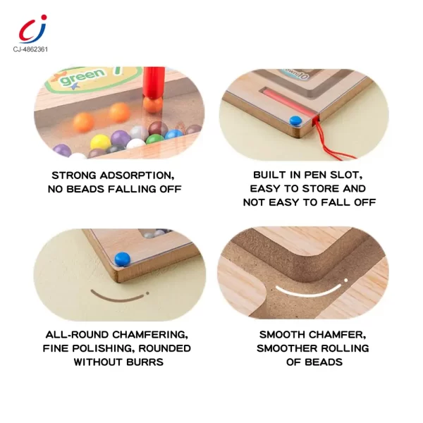 Wholesale  Wooden Train Magnetic Maze, Montessori Magnetic Toy for Kids - Educational Toy China Manufacturers